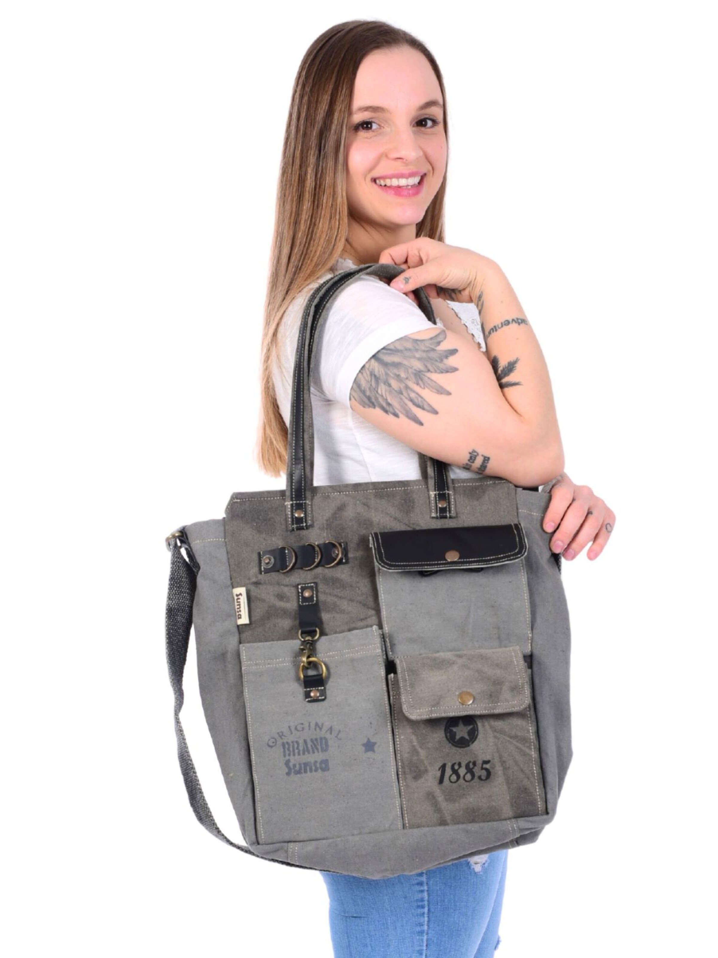 Sunsa Shopper 'Sunsa'‌‌‌‌‌‌ in Grau: Vorderseite