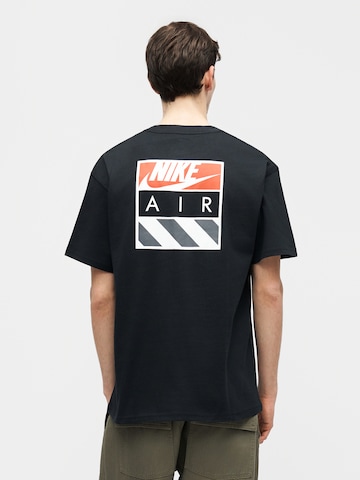 Nike SportswearMajica 'AIR' - crna boja: prednji dio
