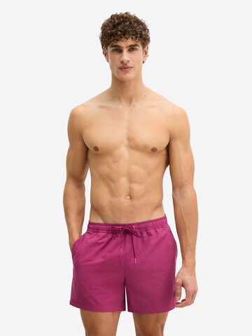 Shorts de bain ' Woven ' Marc O'Polo en rose : devant
