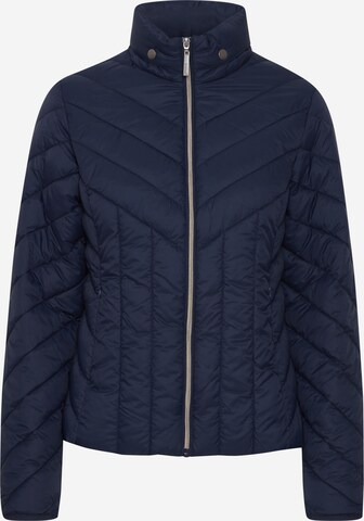 Fransa Between-Season Jacket 'PADMA' in Blue: front