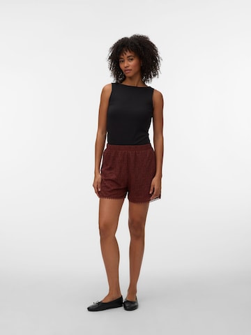 VERO MODA Regular Trousers 'MAYA' in Red