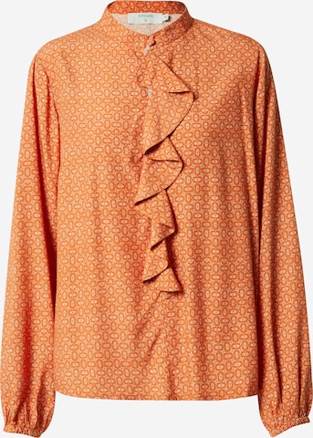 Cream Blouse 'Tiah' in Orange: front