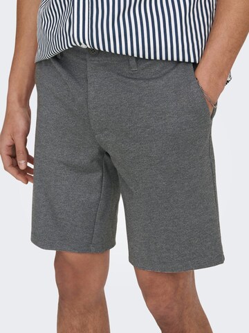 Only & Sons - Regular Calças chino 'MARK' em cinzento