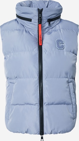 No. 1 Como - Chaleco 'Cortina' en azul: frente