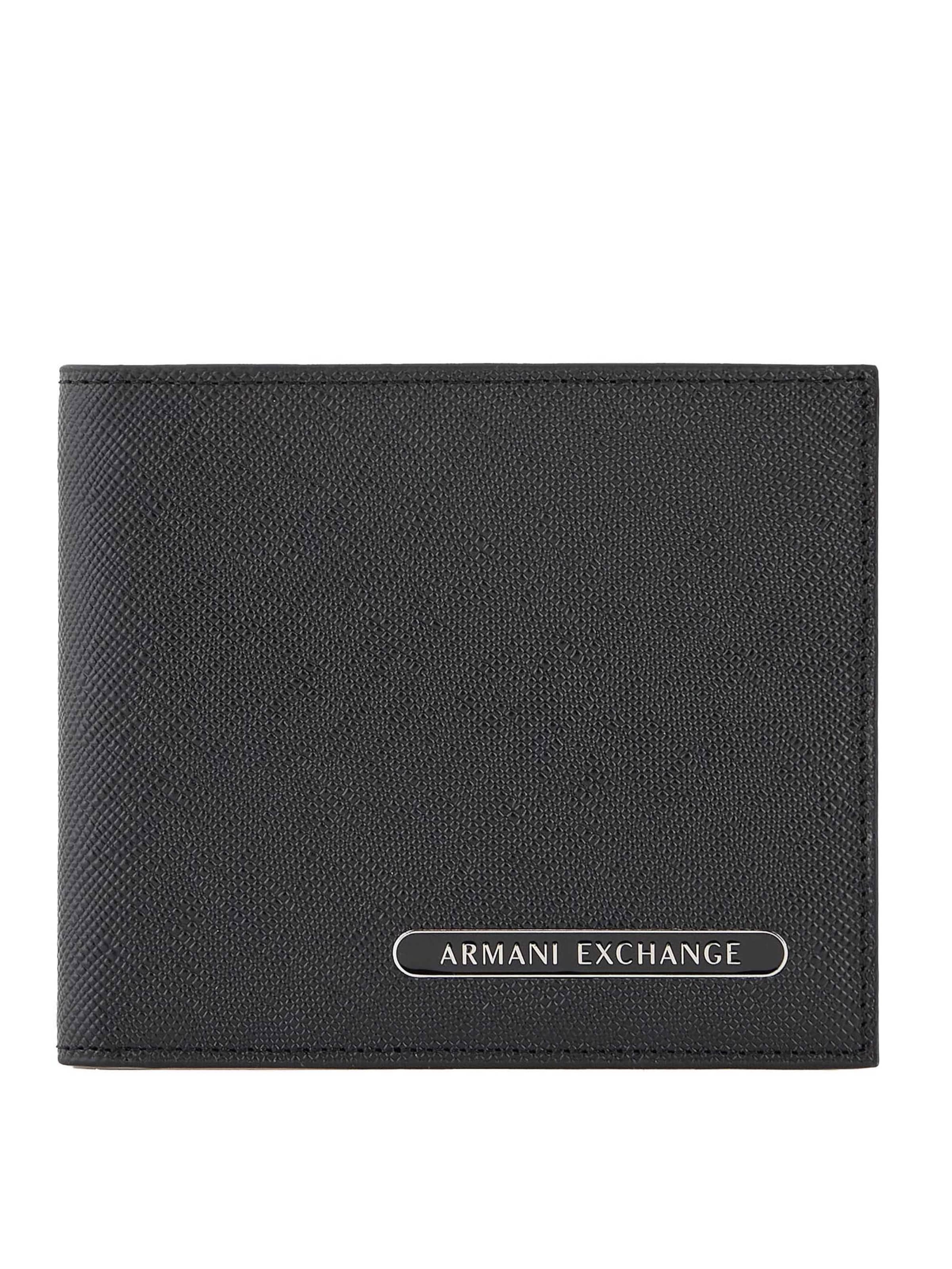 Porte-monnaies ARMANI EXCHANGE en noir : devant