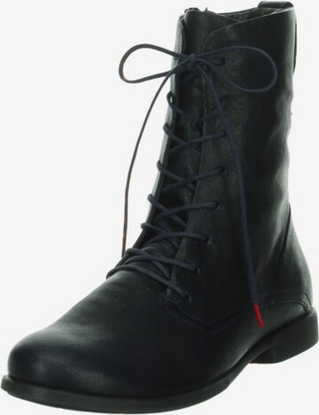 THINK! Lace-Up Ankle Boots in Black: front