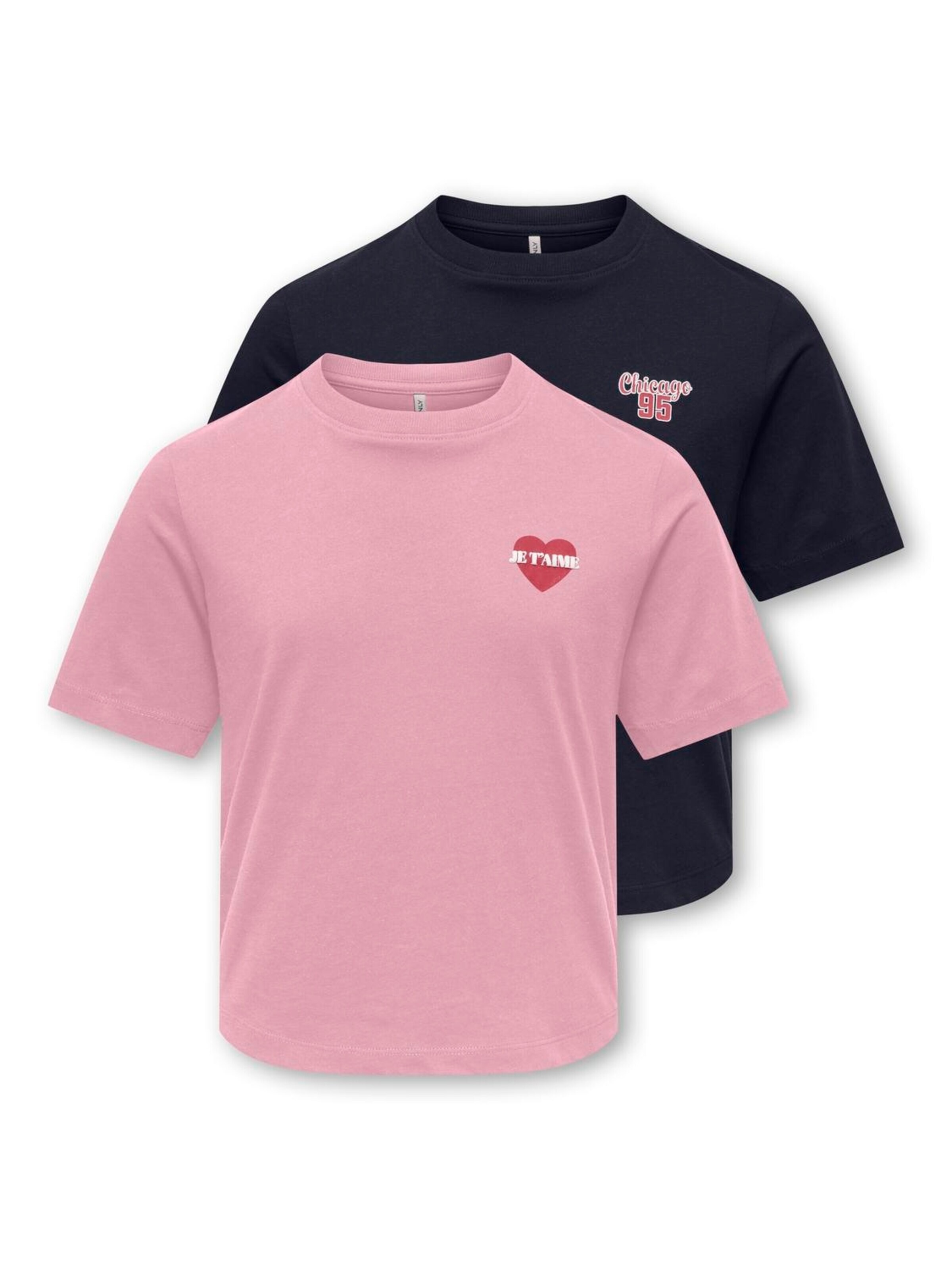 ONLY GIRLS Shirt 'KOGREX' in Blauw: voorkant