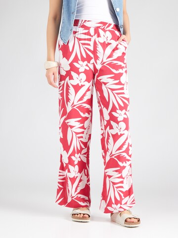 JDY Wide leg Pants 'JDYSTAR SEZEN' in Red: front