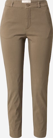 Freequent Slim fit Chino Pants 'SOLVEJ' in Brown: front