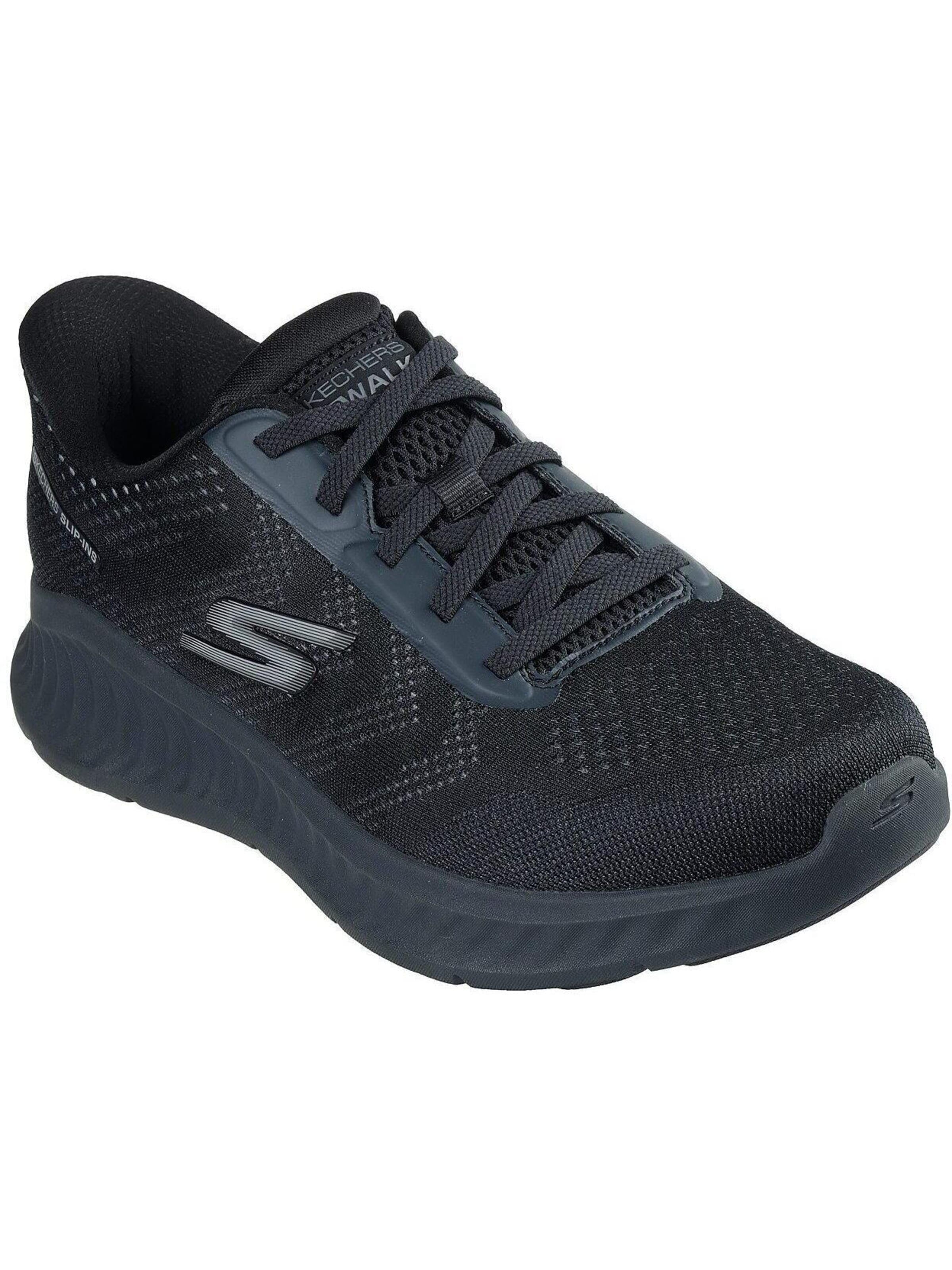 SKECHERS Platform trainers in Black: front