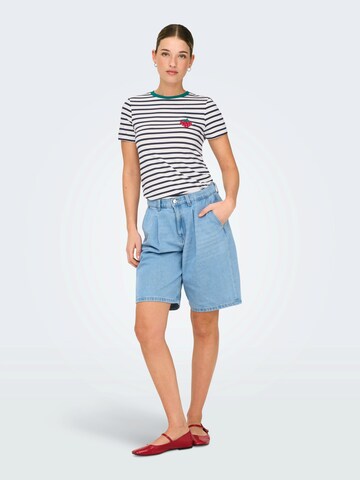 ONLY - Camiseta 'ONLHEART' en blanco