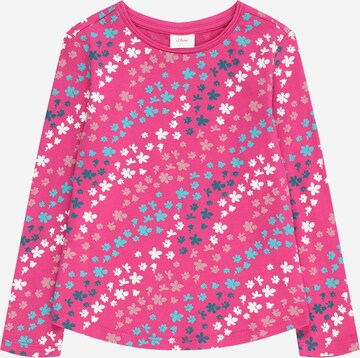 s.Oliver T-shirt i rosa: framsida