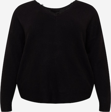 Vero Moda Curve Sweter 'VMKATIE' w kolorze czarny: przód
