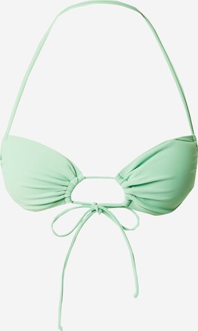 VIERVIER Bustier Bikinitop 'Elaina' in Groen: voorkant