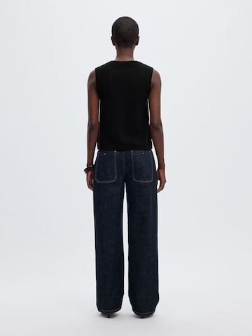 SELECTED - Chaleco de punto en negro