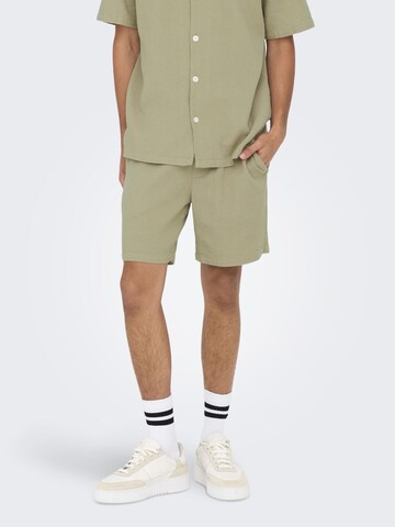 Regular Pantalon 'ONSBertil' Only & Sons en vert : devant