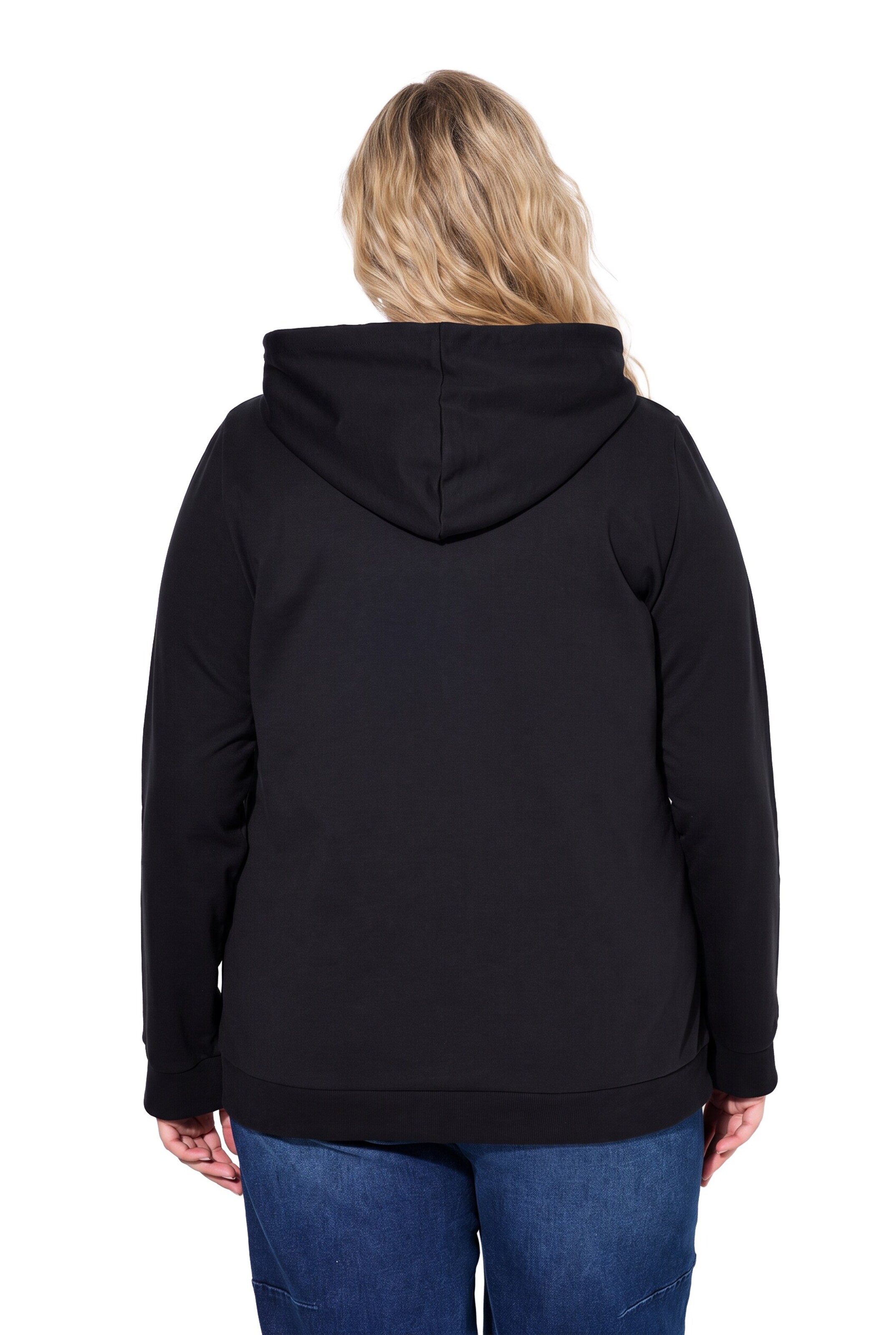 Ulla Popken Sweat jacket in Black