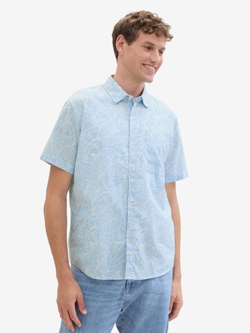 TOM TAILOR DENIM Comfort fit Overhemd in Blauw: voorkant