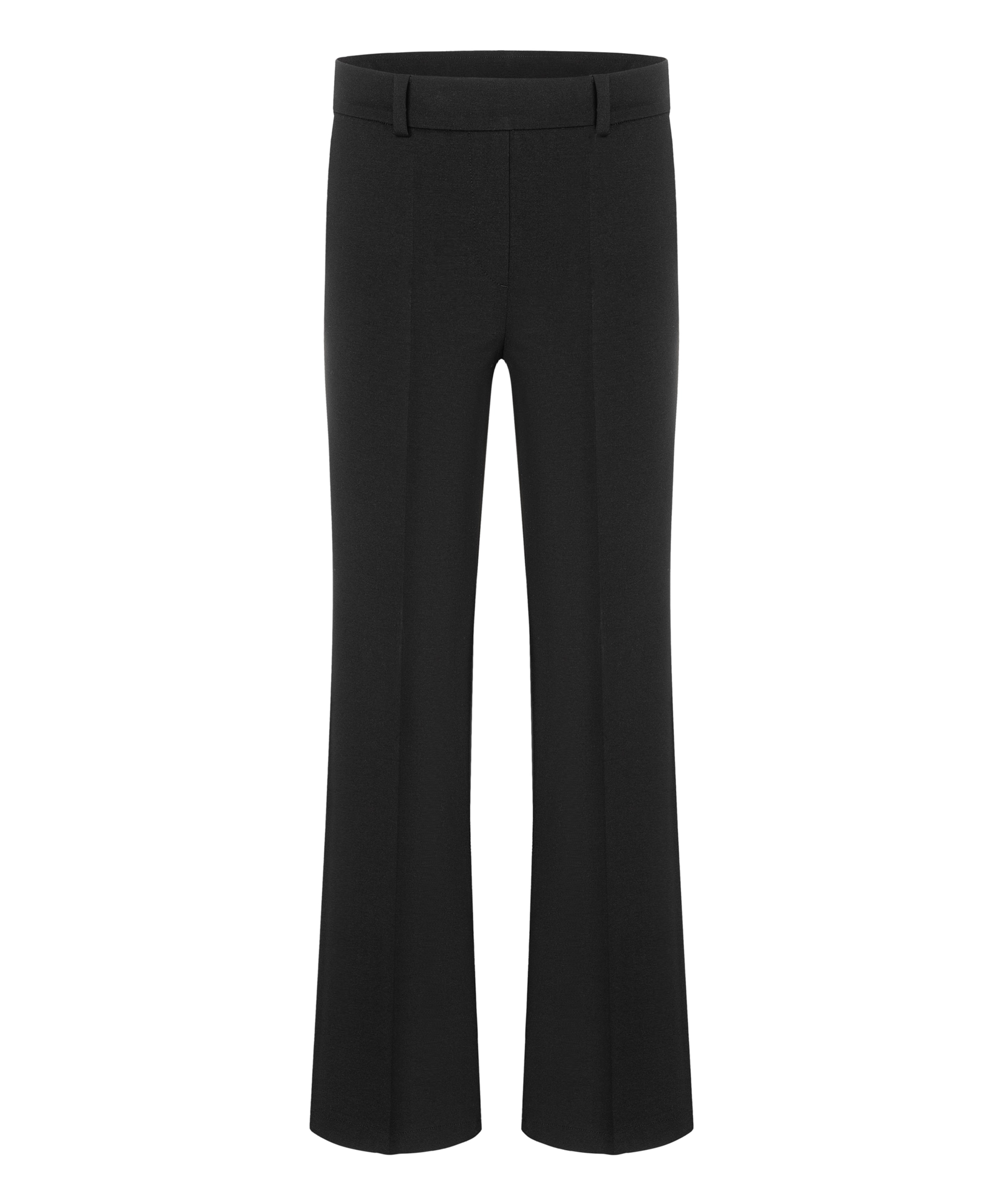 Cambio Flared Broek 'Francoise' in Zwart: voorkant