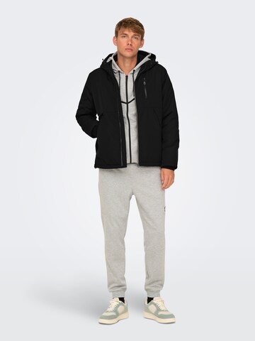 Giacca di mezza stagione 'ONSJayden' di Only & Sons in nero: frontale