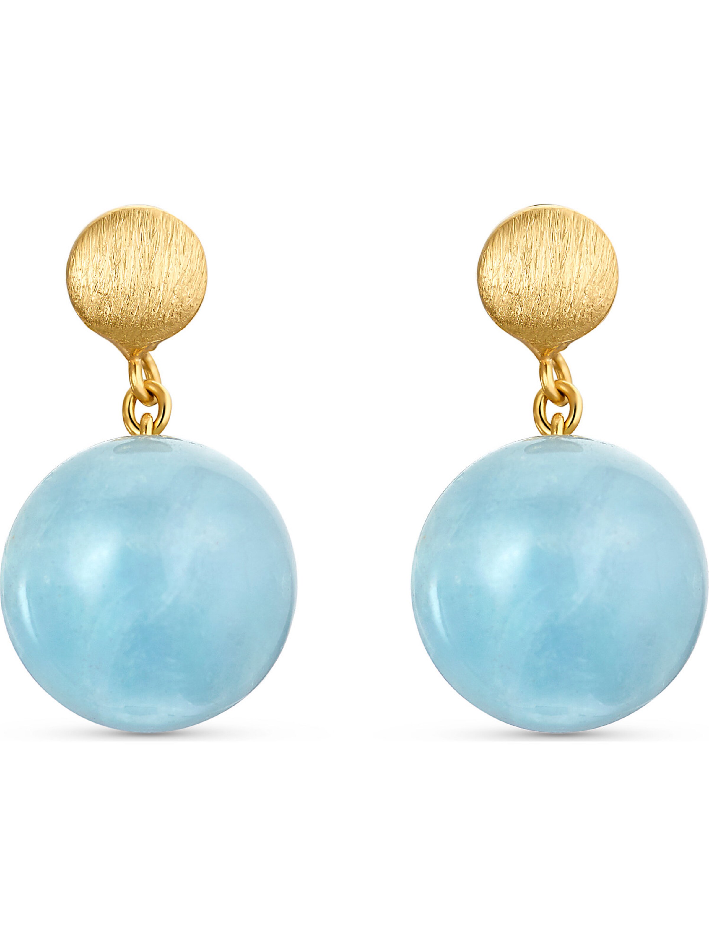 CHRIST Ohrringe in Blau: Vorderseite