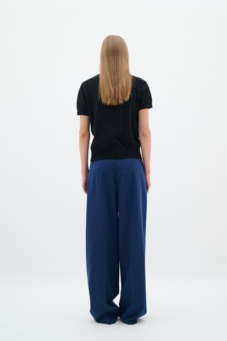 InWear Wide leg Bandplooibroek 'Thy' in Blauw