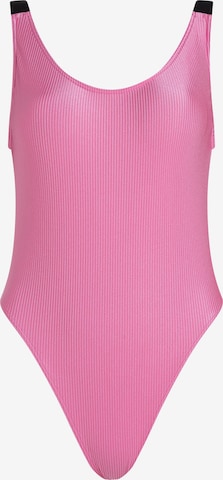 Calvin Klein Swimwear Active Swimsuit in Pink: front