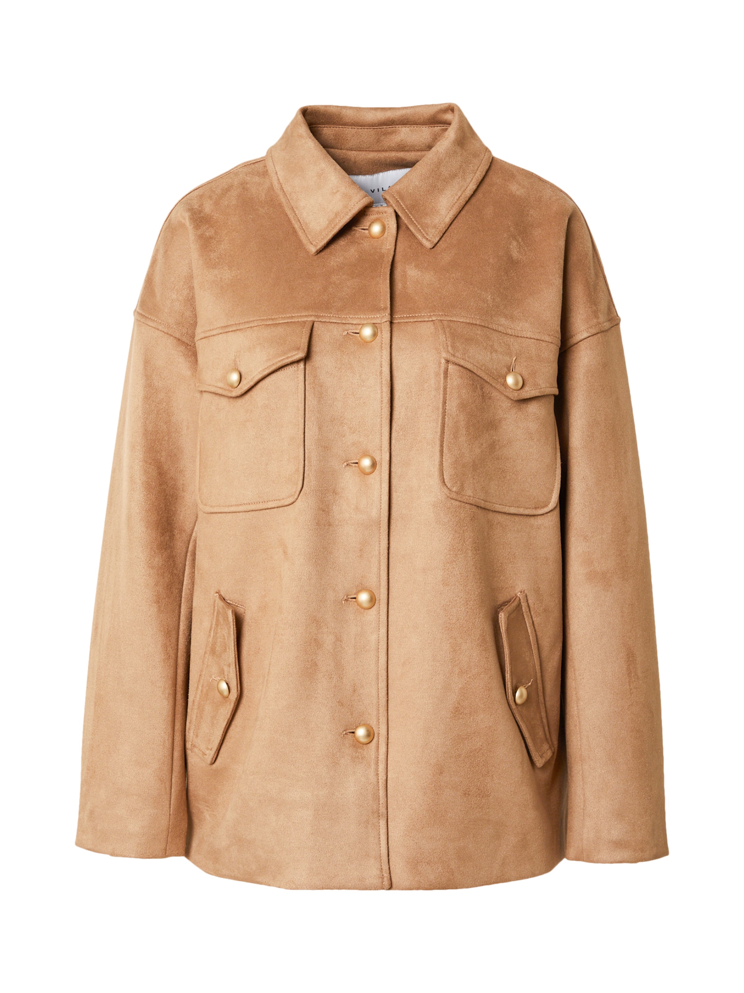 VILA Between-Season Jacket 'VIBRINA' in Brown: front