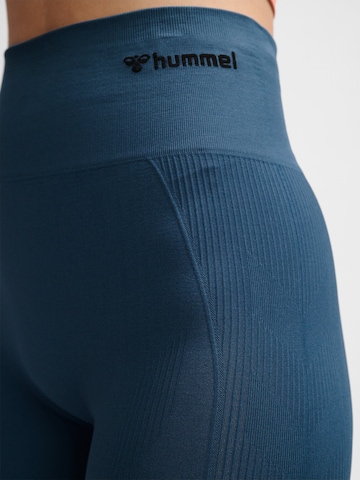 Hummel Skinny Workout Pants 'Tif' in Blue