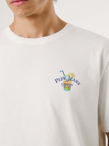T-Shirt 'Tate' Pepe Jeans en blanc