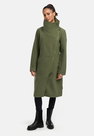 Cappotto di mezza stagione 'Samtrose' di NAVAHOO in verde: frontale