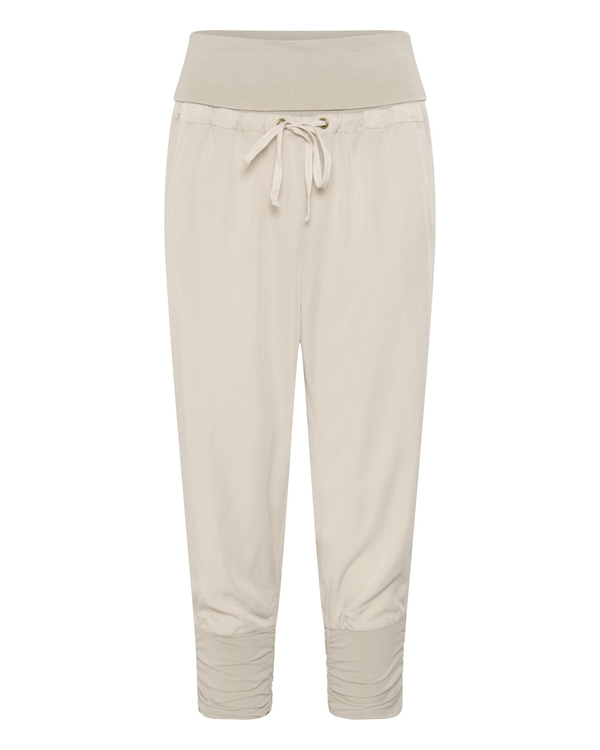 Cream Broek in Beige: voorkant