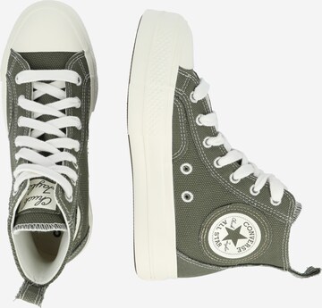 CONVERSE Kõrged ketsid 'Chuck Taylor All Star Lift', värv roheline