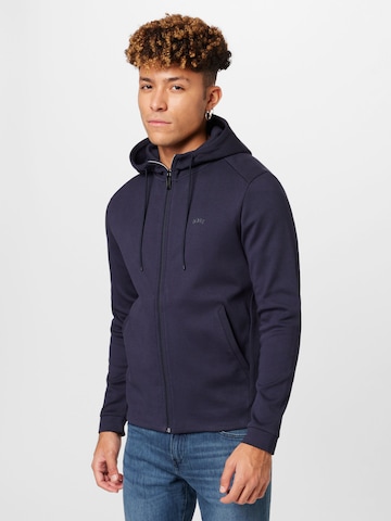 BOSS Green Sweat jacket 'Saggy' in Blue: front