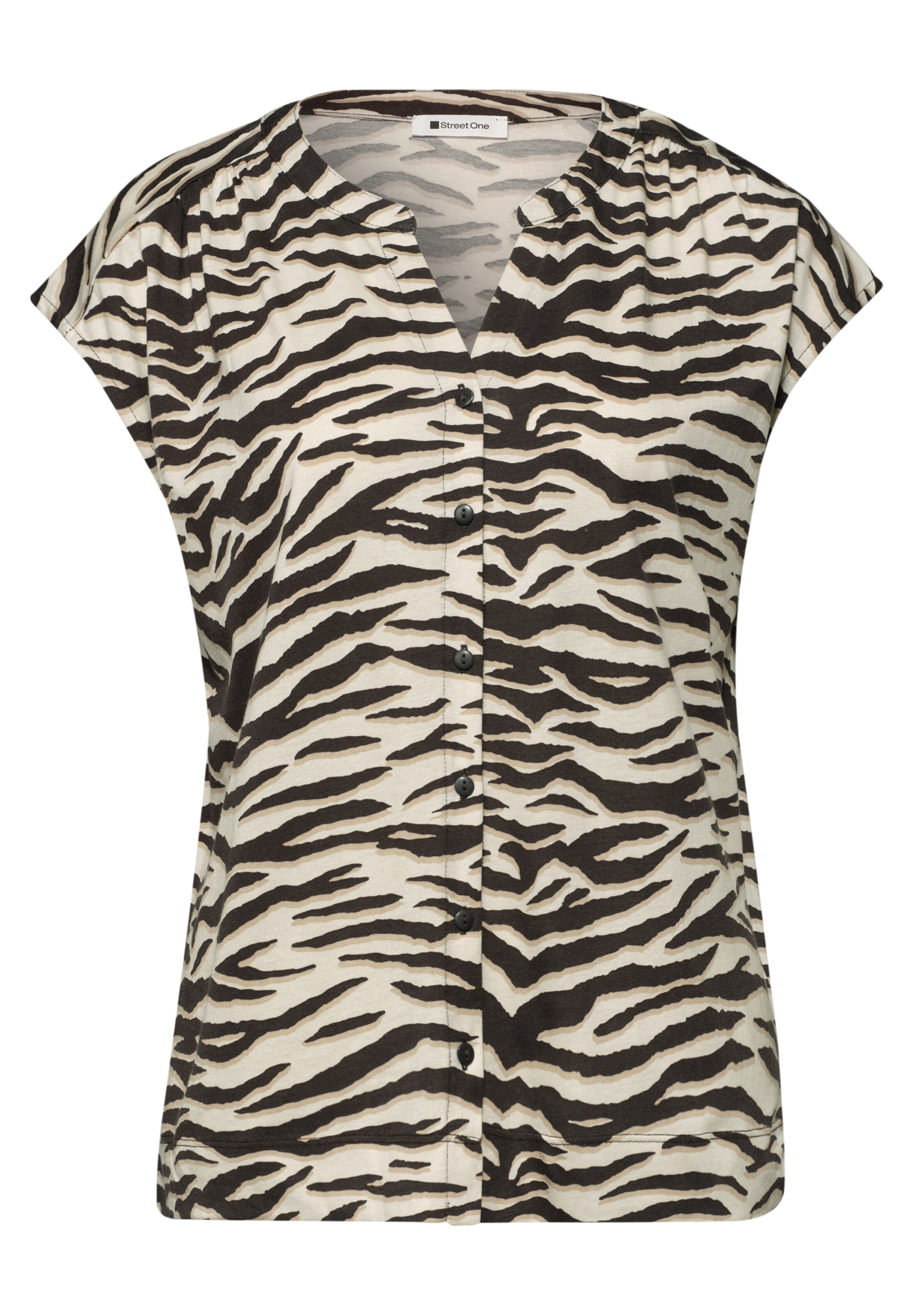 STREET ONE Blouse in Brown: front