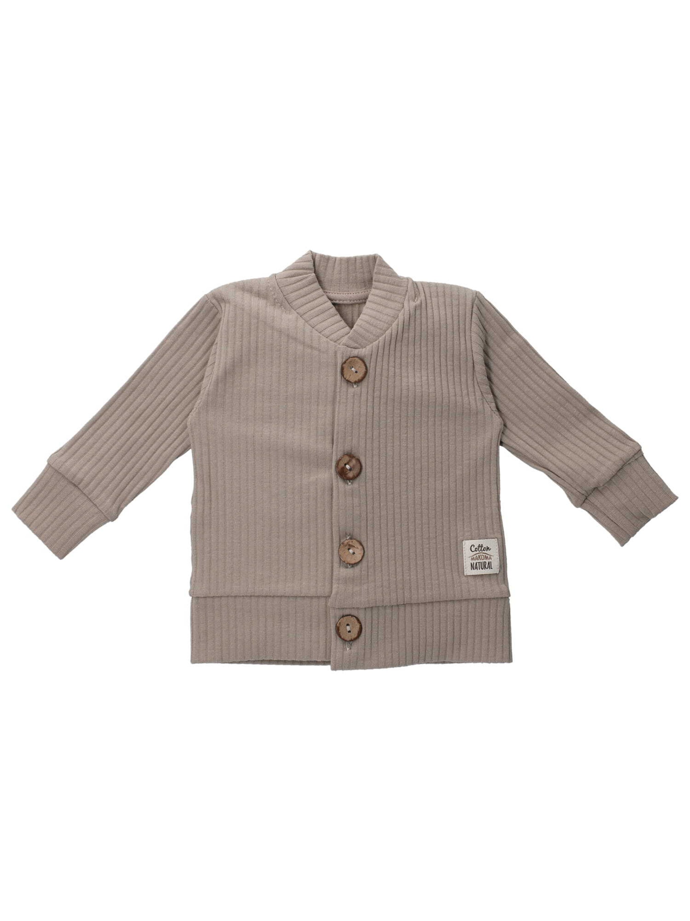 Makoma Knit cardigan in Brown: front