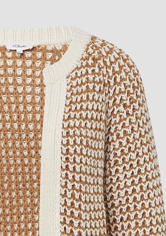 s.Oliver Knit cardigan in Beige