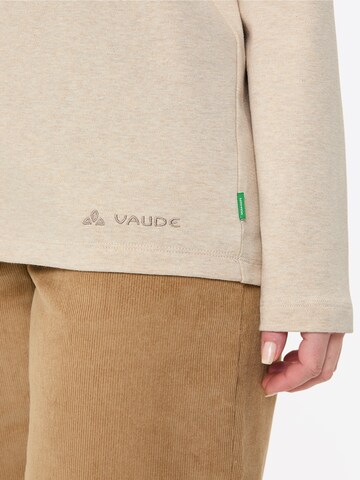 VAUDE Functioneel shirt 'Coreway' in Beige