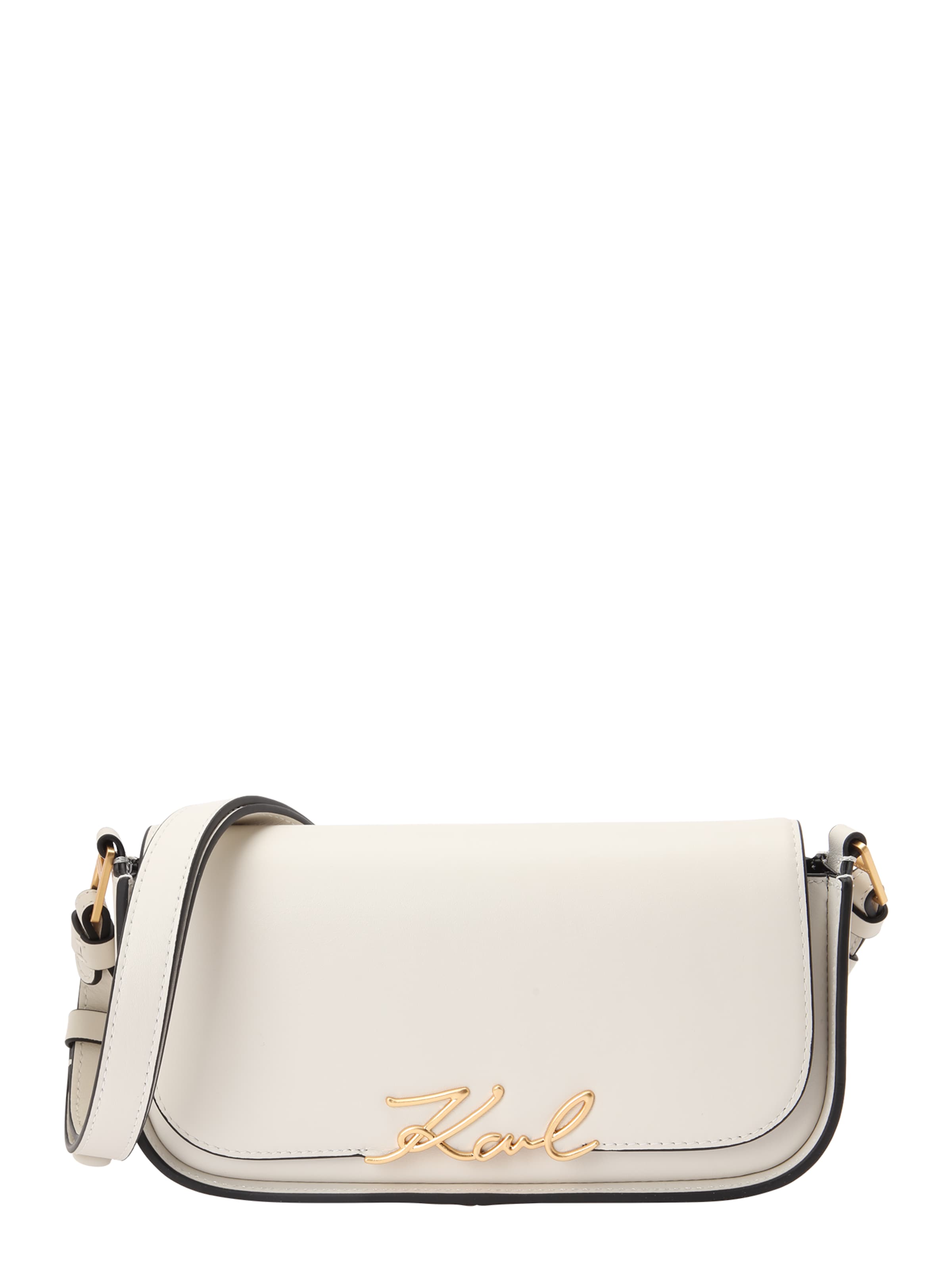 Karl Lagerfeld Crossbody Bag in White: front