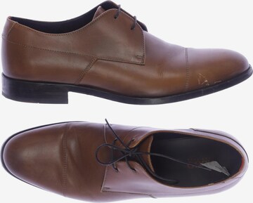 HUGO Flats & Loafers in 39 in Brown: front