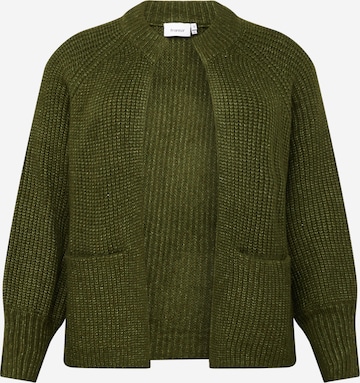 Cardigan 'BEVERLY CAR 1' Fransa Curve en vert : devant