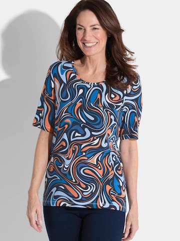 Goldner Shirt in Blau