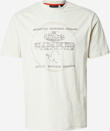 NAPAPIJRI Paita 'S-BALD' värissä beige: etupuoli