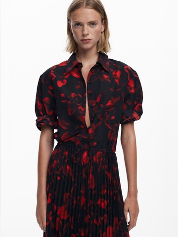 Desigual - Vestido camisero en rojo