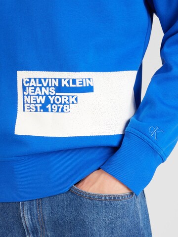 Felpa 'STENCIL' di Calvin Klein Jeans in blu