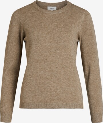 OBJECT Sweater 'Thess' in Brown: front