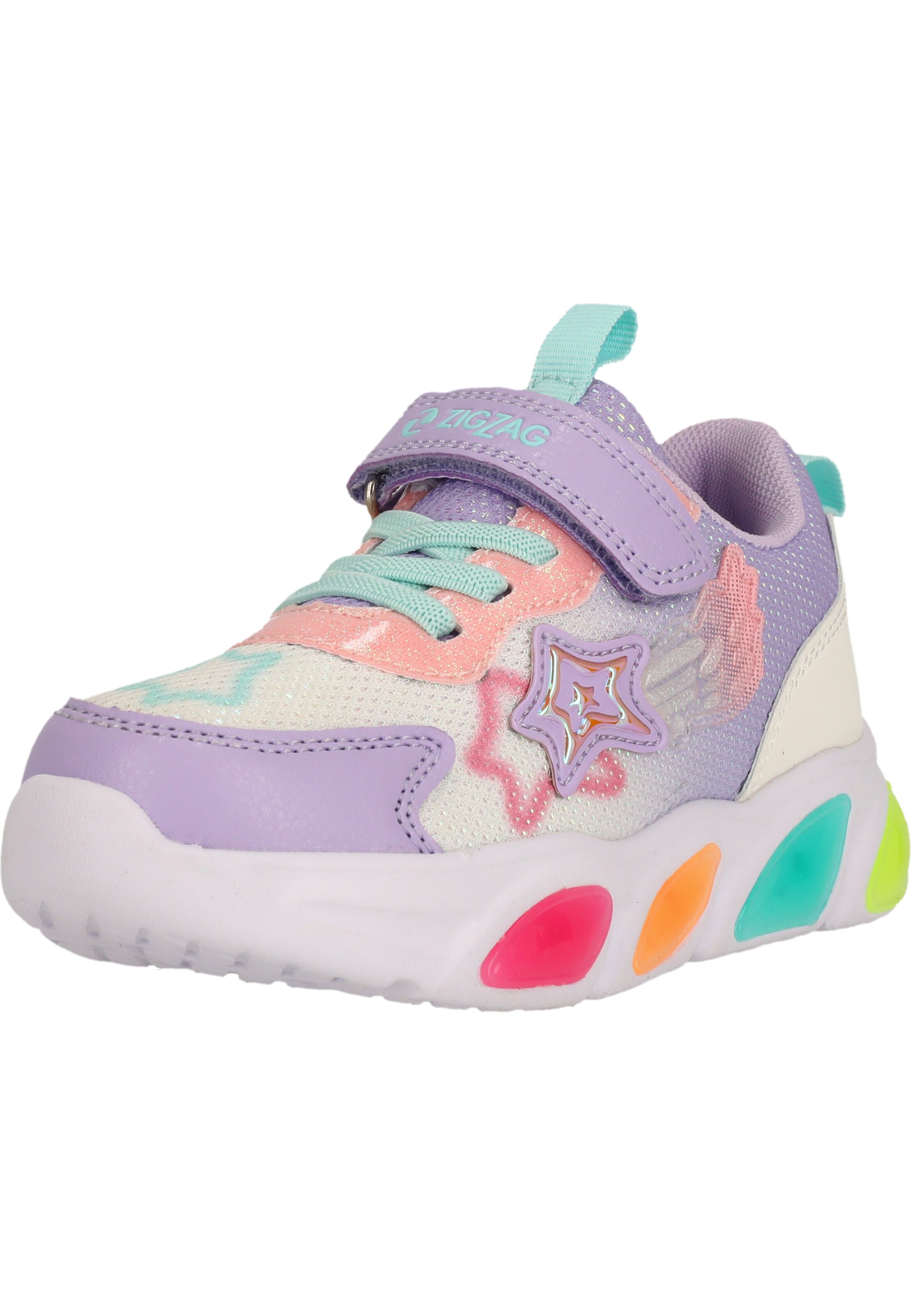 ZigZag Sneakers 'Fiora' in Purple: front