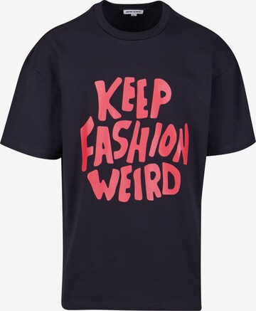 Maglietta 'Keep Fashion Weird' di 9N1M SENSE in nero: frontale