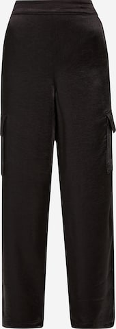 s.Oliver Wide leg Cargo Pants in Black: front