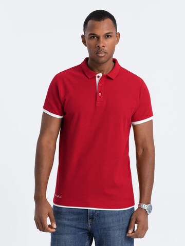 Ombre Shirt in Rood: voorkant
